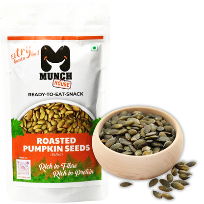 Roasted Pumpkin Seeds for Eating | Omega 3 Rich| Immunity Booster | Fiber Rich Superfood | Pack of 1