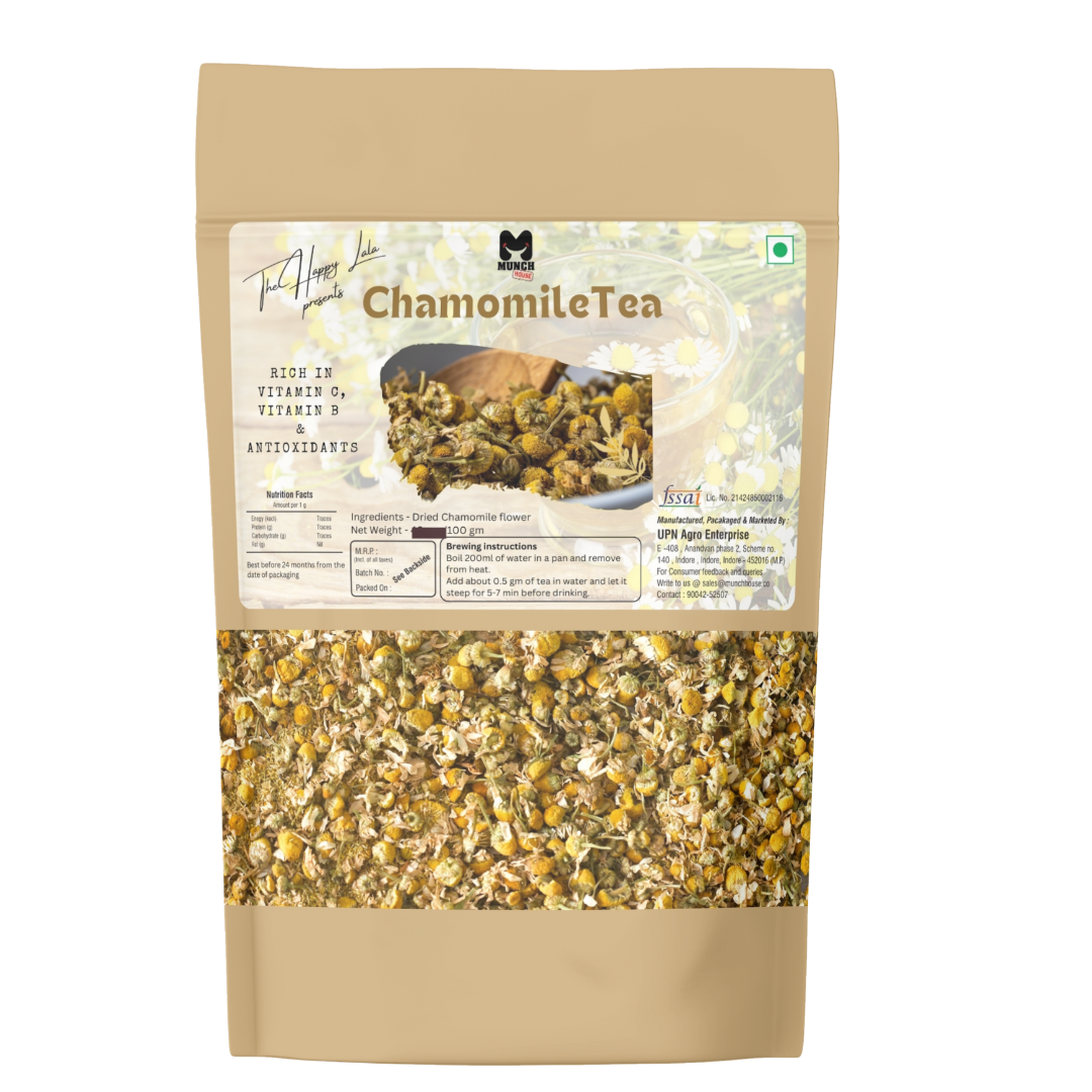 Chamomile Flower Tea | Pure Whole Flower Buds of Chamomile | Sleep helper | Herbal Tea - Caffeine Free | Calming Soothing Tea